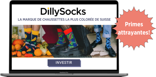 Campagne de crowdinvesting de DillySocks sur conda.ch