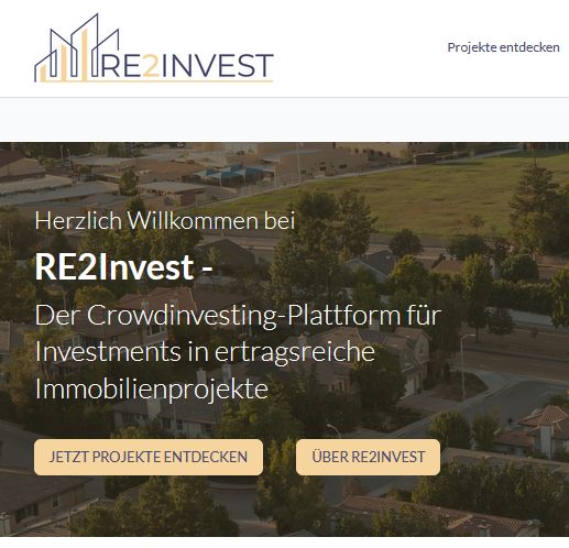 RE2invest.ch ist live - Crowdinvesting für Immobilien